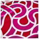 SÖTRÖNN Tablecloth, patterned white/bright red bright pink, 145x240 cm