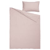 SOLFIBBLA Duvet cover and pillowcase, white red/stripe, 150x200/50x80 cm