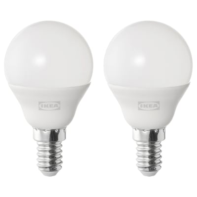 SOLHETTA LED bulb E14 470 lumen, globe opal white, 4000 K