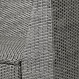 SOLLERÖN Corner section, outdoor, dark grey