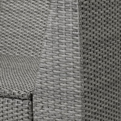 SOLLERÖN Corner section, outdoor, dark grey