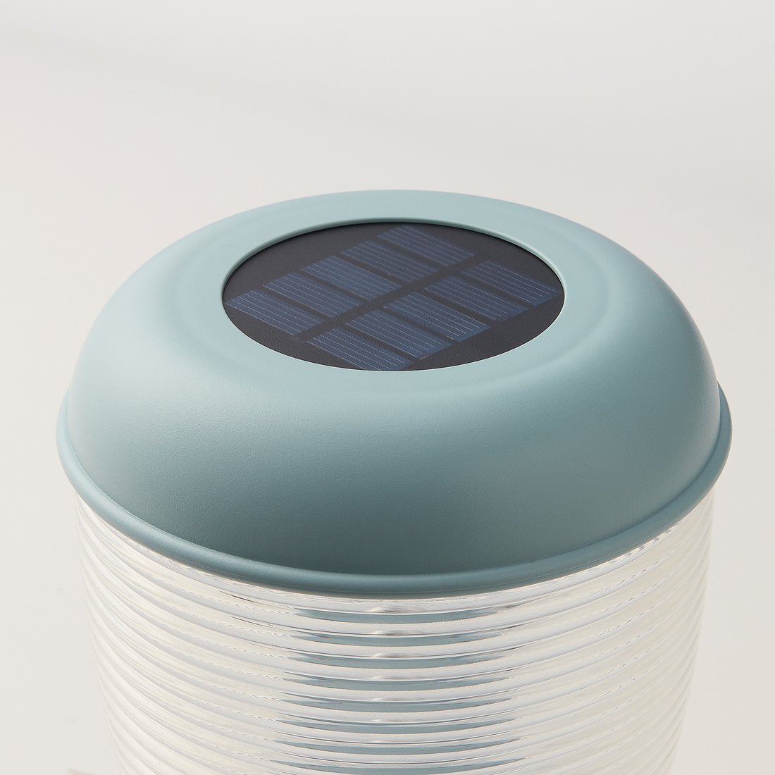 SOLVINDEN LED solarpowered table lamp, blue IKEA