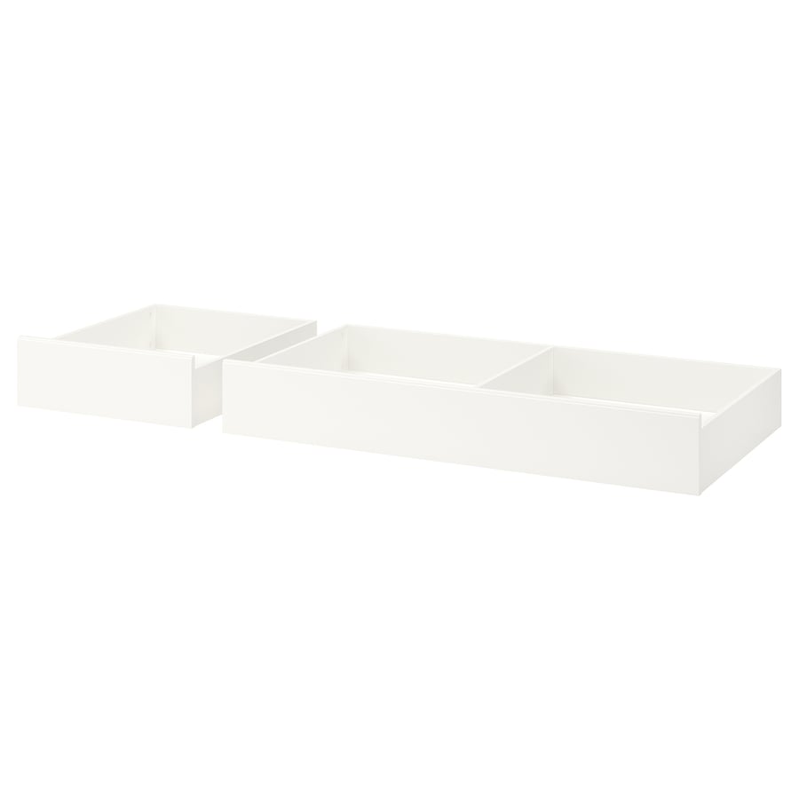 SONGESAND White, Under Bed storage, Set of 2, Full/double/Twin/single