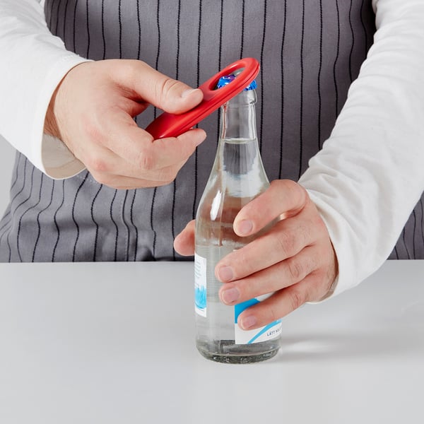 STÄM red, white/black, Bottle opener IKEA