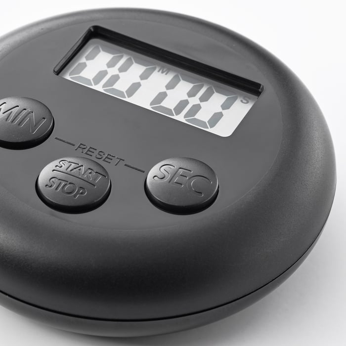 STÄM digital red, white/black, Timer IKEA