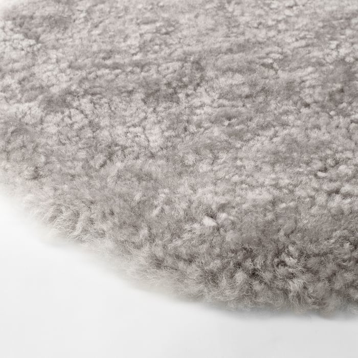 STEIVOR sheepskin chair pad, grey, 35 cm IKEA