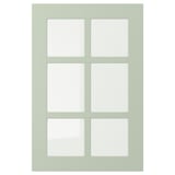 STENSUND Glass door, light green, 40x60 cm