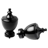 STINKSYSKA Finials, 1 pair, black