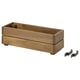 Option: STJÄRNANIS Flower box, outdoor acacia, 43x15 cm