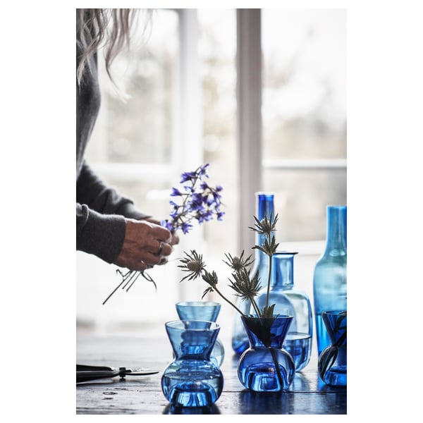 STOCKHOLM 2017 blue, Tealight holder/vase IKEA