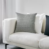 STOCKHOLM Cushion, black/white, 50x50 cm