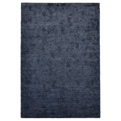 STOENSE Rug, low pile, dark blue, 200x300 cm