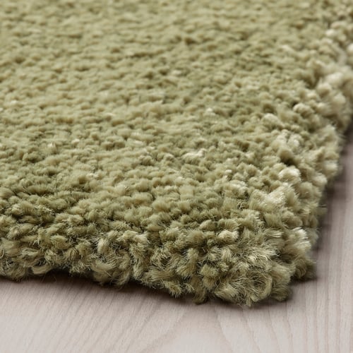 STOENSE rug, low pile, light olivegreen, 133x195 cm IKEA