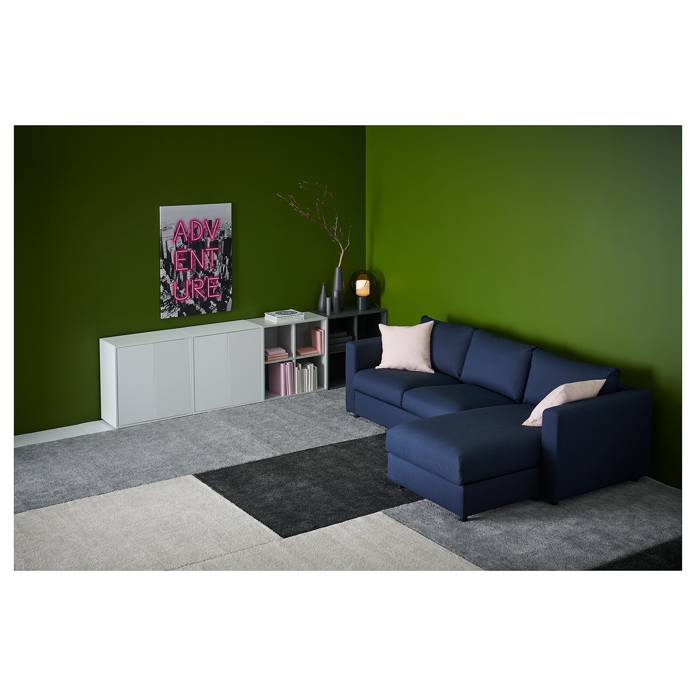 Stoense Off White Rug Low Pile 133x195 Cm Ikea
