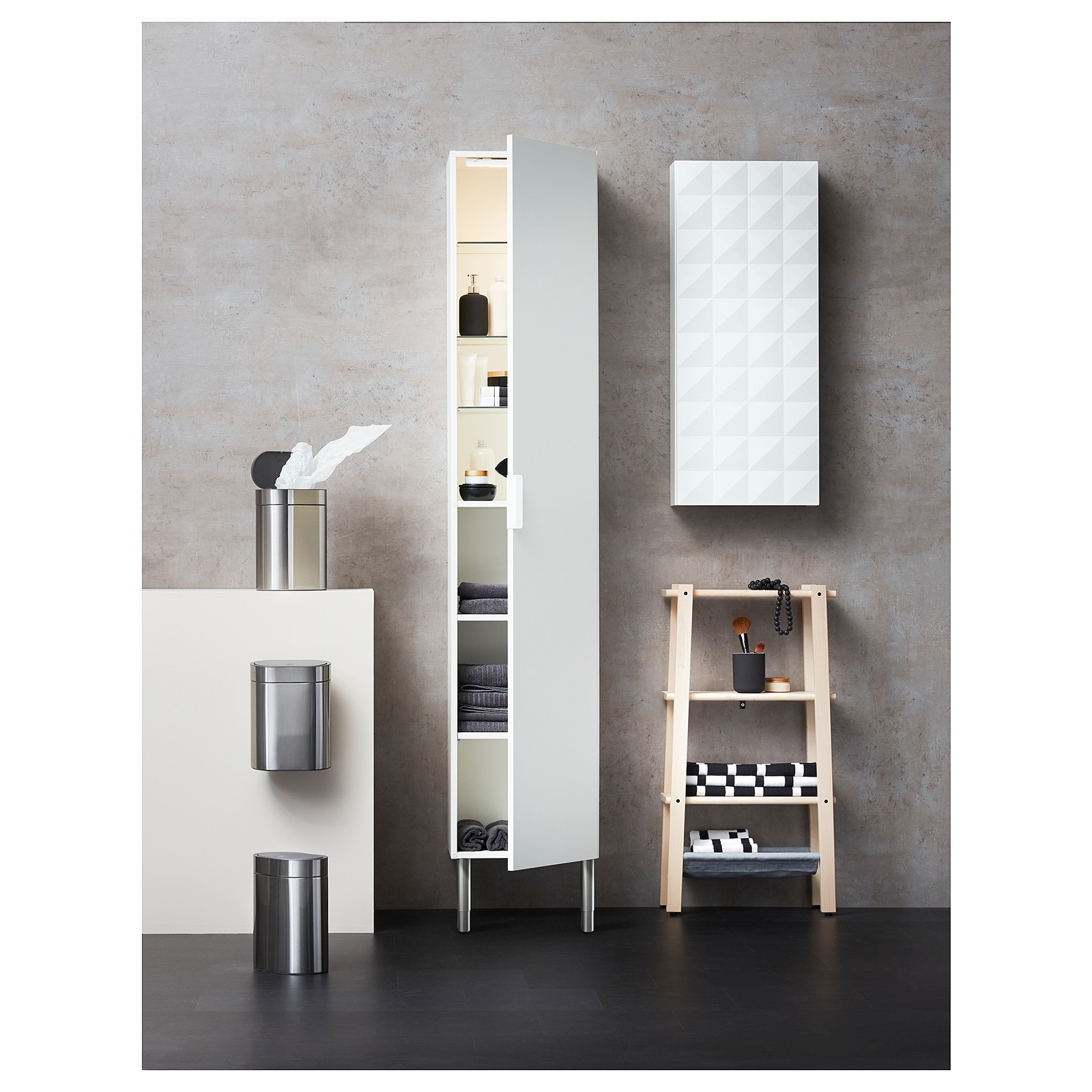 STÖTTA battery-operated white, LED cabinet lighting strip ...