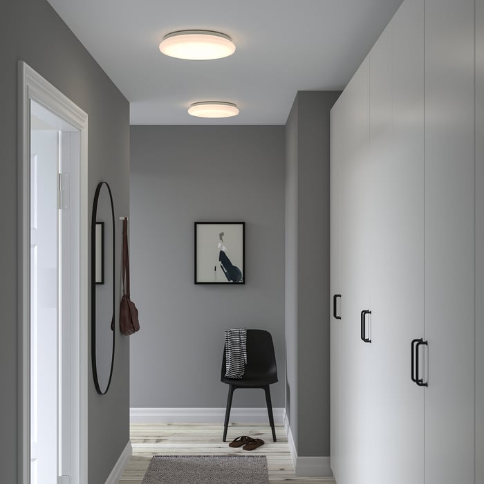 STOFTMOLN LED ceiling/wall lamp, wireless dimmable/warm white white, 37