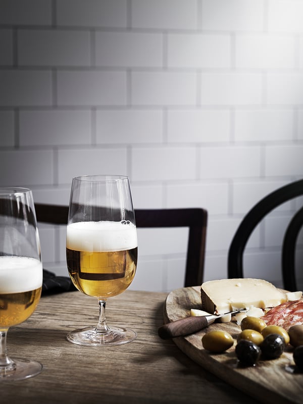 STORSINT clear glass, Beer glass IKEA