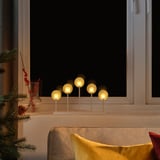 STRÅLA LED candelabra, lollipops battery-operated/white