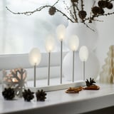 STRÅLA LED candelabra, lollipops battery-operated/white