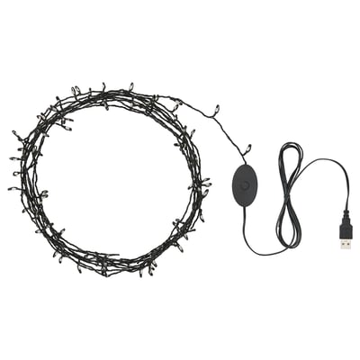 STRÅLA LED lighting chain, micro multicolour