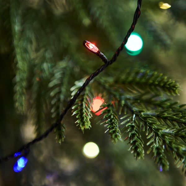 STRÅLA LED lighting chain, micro multicolour