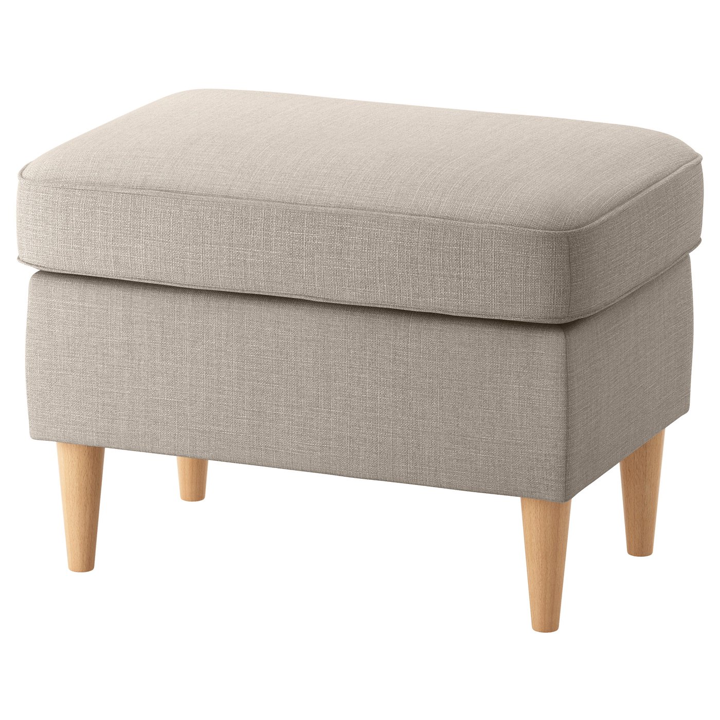 STRANDMON Footstool Skiftebo light beige IKEA