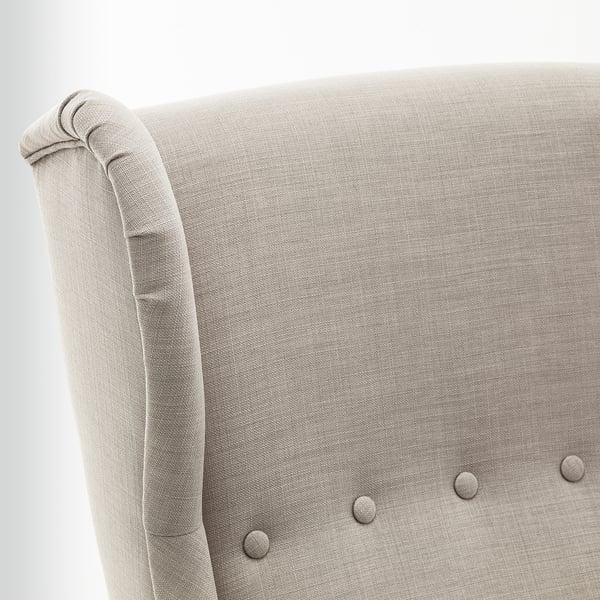 Strandmon Skiftebo Light Beige Wing Chair Ikea