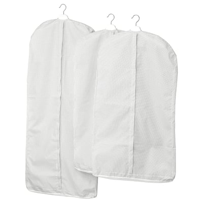 STUK Clothes cover, set of 3, white/grey