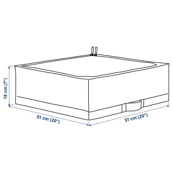 STUK Storage case, white/black, 51x51x18 cm