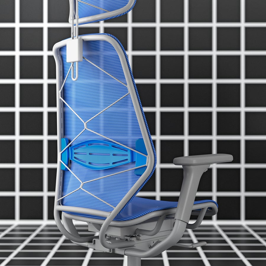 STYRSPEL Gaming chair, blue/light grey IKEA