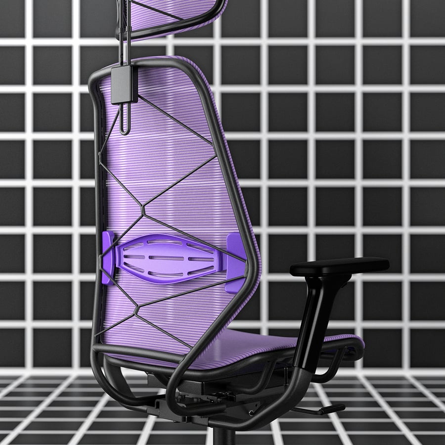 STYRSPEL Gaming chair, purple/black IKEA