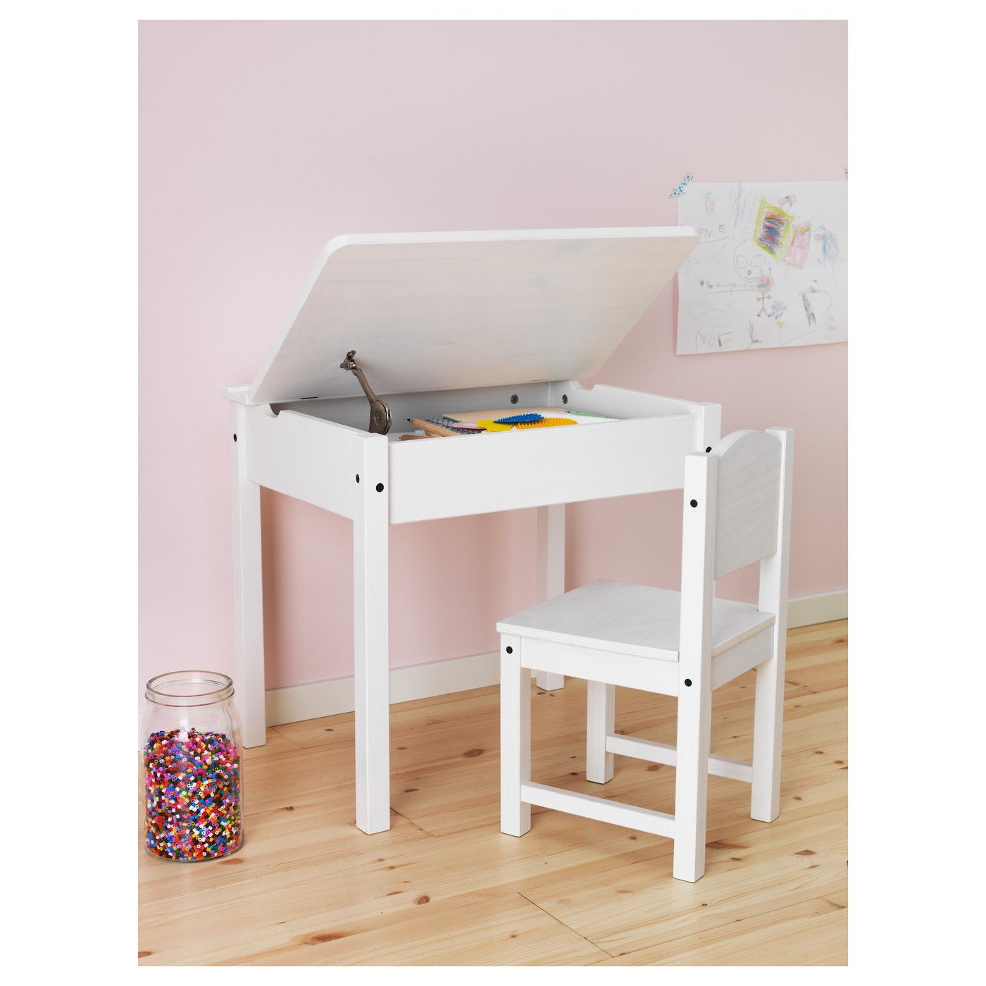 SUNDVIK white, Children's desk, 60x45 cm IKEA