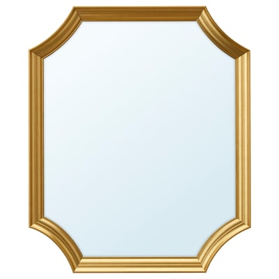 SVANSELE Mirror, gold-colour, 53x63 cm