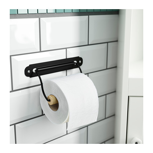 SVARTSJÖN Toilet roll holder Black IKEA