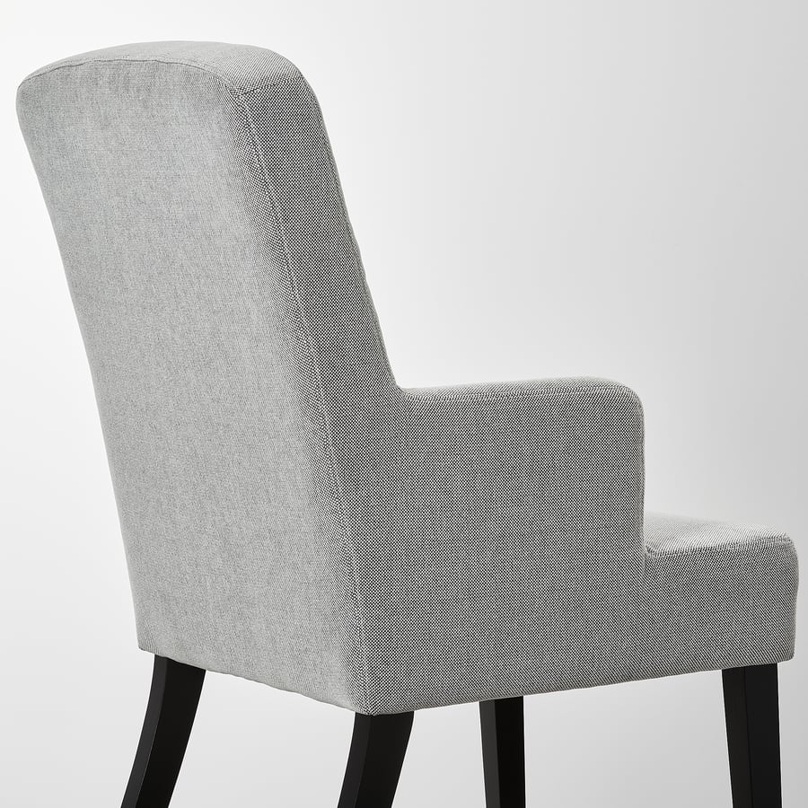 SVENARNE dining chair with armrests, Tallmyra white/black. IKEA