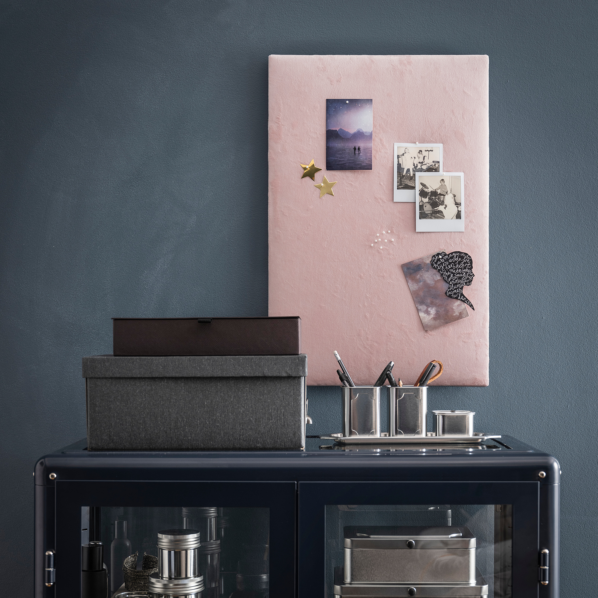 SVENSÅS Memo board with pins, light pink, 40x60 cm IKEA