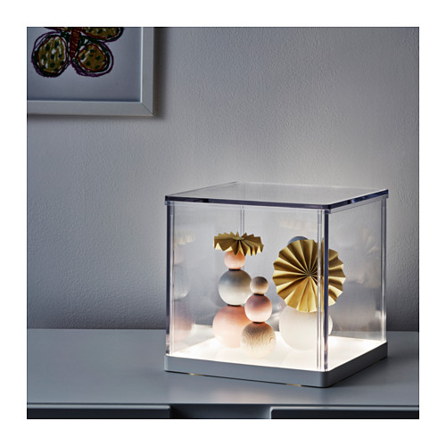 SYNAS LED lighting box Transparent 24 x 24 x 24 cm IKEA