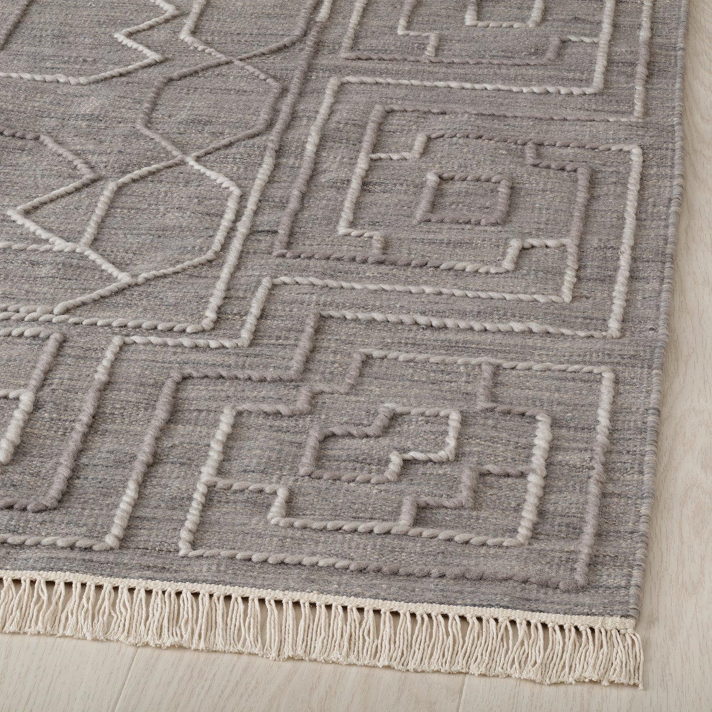 新品　IKEA TÅRGRÄS トールグレース ラグ 平織り 170×240cm TÅRGRÄS dark grey, gemotric rug, 170x240 cm - IKEA UK