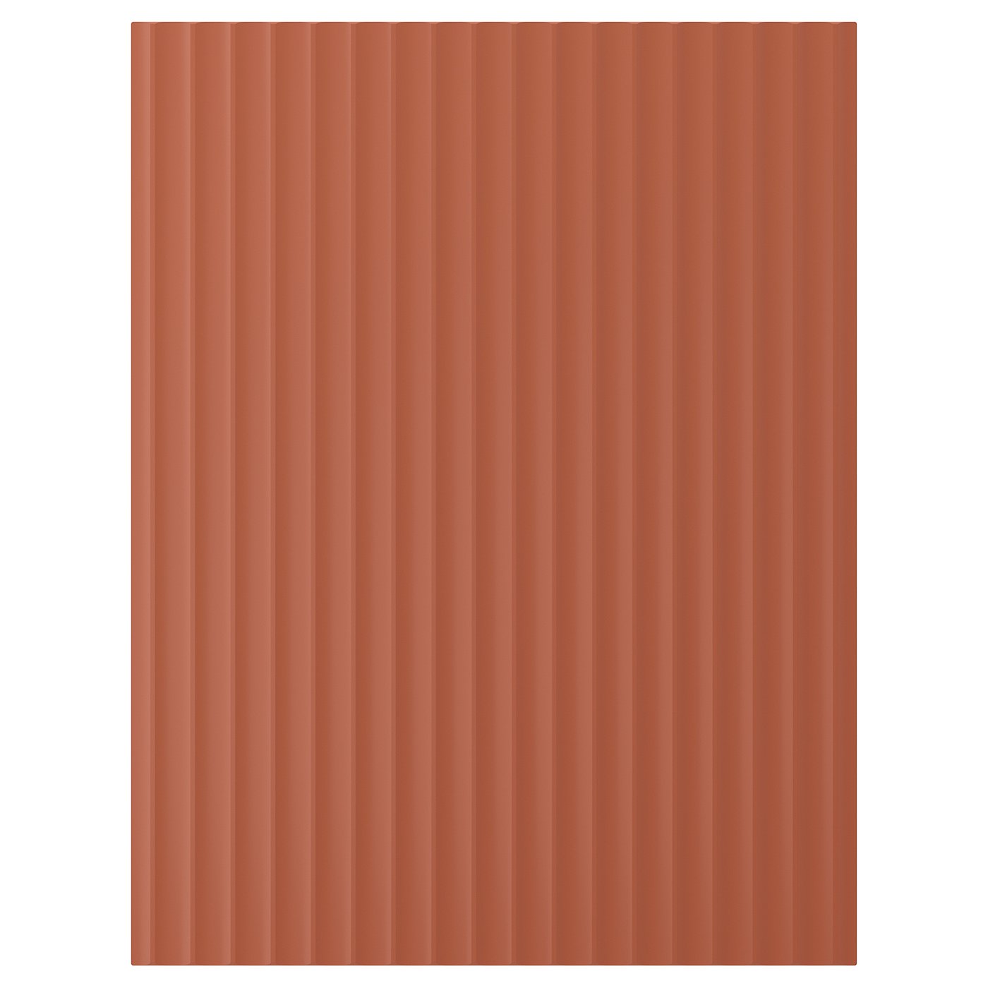 TERRSJÖ Cover panel - red-brown wave pattern 62x80 cm
