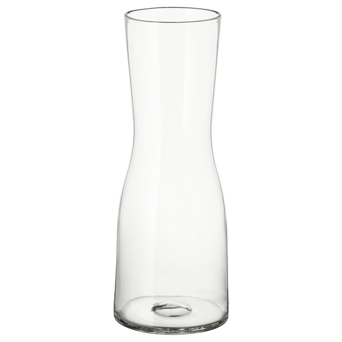 TIDVATTEN vase, clear glass, 30 cm IKEA
