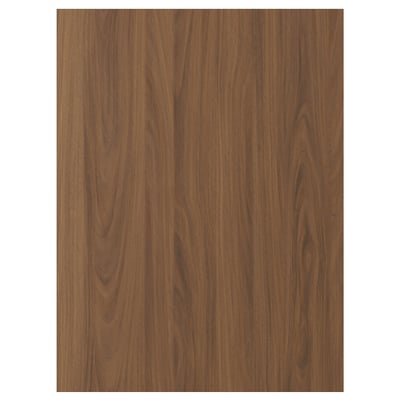 TISTORP Door, brown walnut effect, 60x80 cm