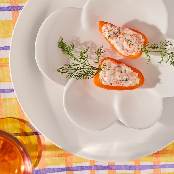 TJÄRLEK Side plate, white, 20 cm
