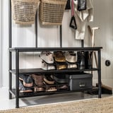 TJOG Storage box with lid, dark grey, 25x36x15 cm