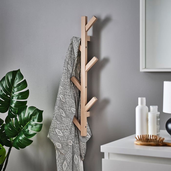 TJUSIG Vertical hook rack, birch, 78 cm IKEA