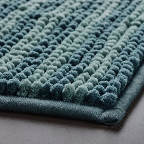 TOFTBO Striped Blue Bath Mat, 50x80 cm - IKEA UK