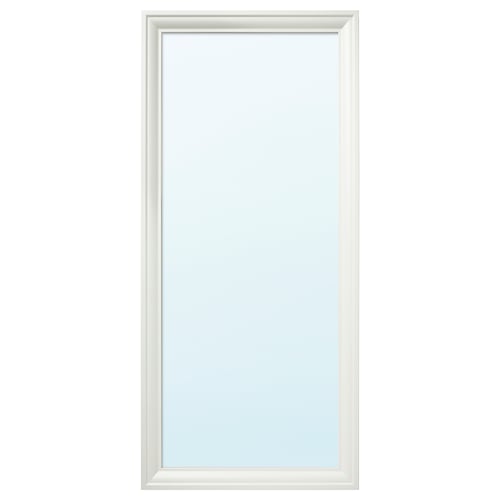 TOFTBYN Mirror, white, 75x165 cm