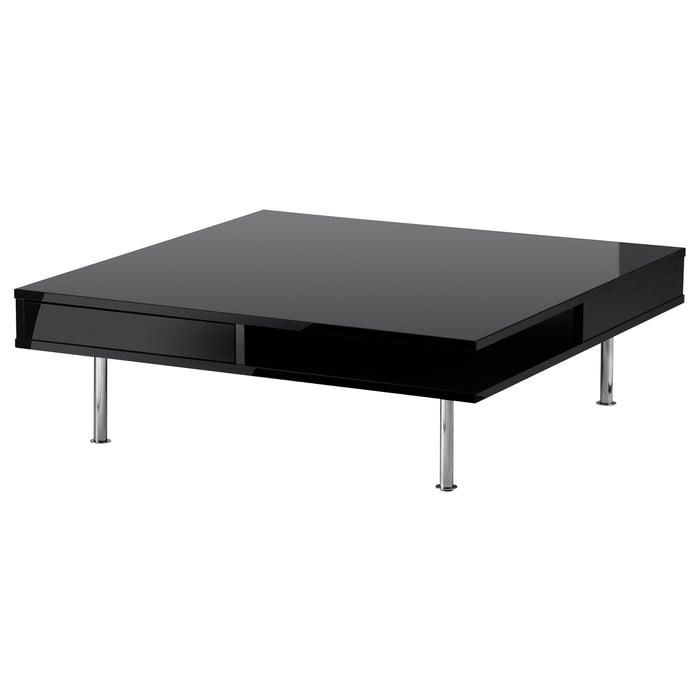 TOFTERYD highgloss black, Coffee table, 95x95 cm IKEA