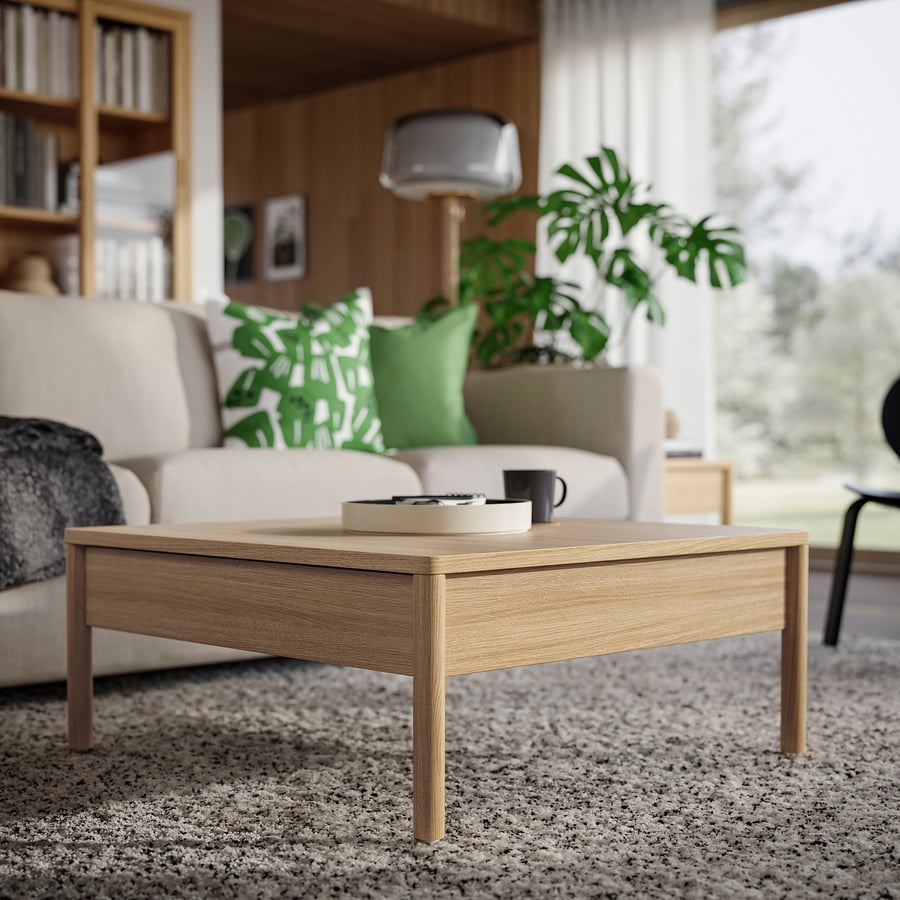 TONSTAD coffee table, oak veneer, 84x82 cm IKEA