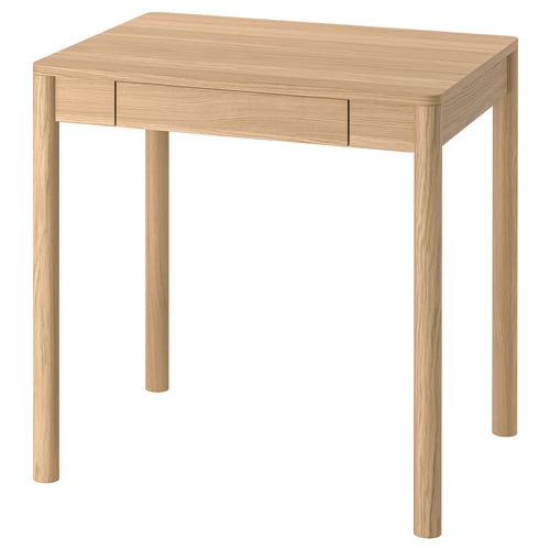 TONSTAD Desk - oak veneer 75x60 cm