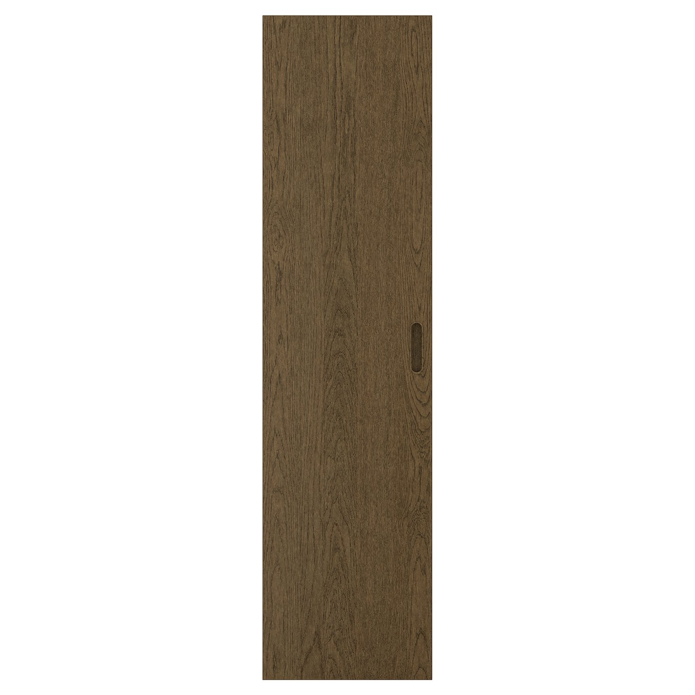 TONSTAD Door - brown stained oak veneer 50x195 cm
